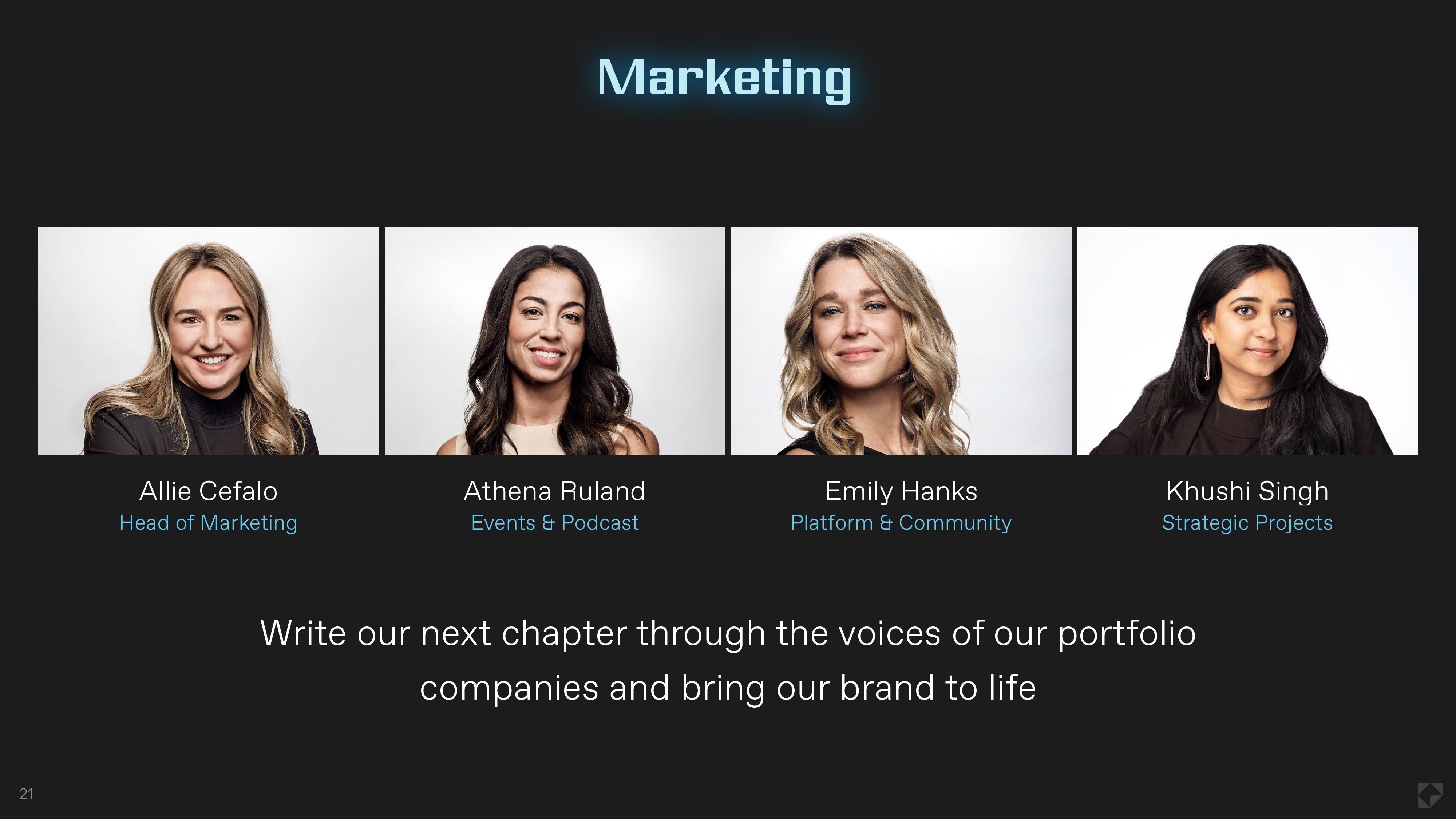 21 Marketing Team
